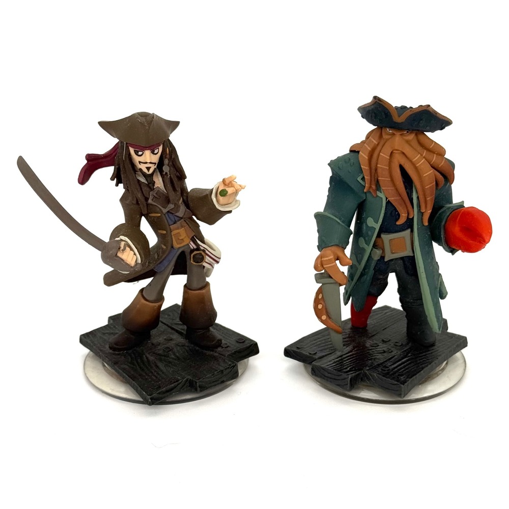 Pirates of the Caribbean Disney Infinity Figures Jack Sparrow Davy Jones